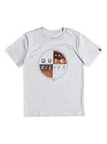 Quiksilver Big Boys' Short Sleeve Graphic Tee, Athletic Heather/Grey, S/10