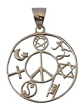 COEXIST Silver Pendant