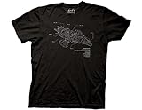 Ripple Junction Firefly Serenity Schematic T-shirt, Black, Medium