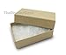 TheDisplayGuys - 100-Pack #99 Cotton Filled Cardboard Paper Jewelry Boxes Gift Case - Kraft Brown (5 Sizes Assortment) - for Shipping or Storage