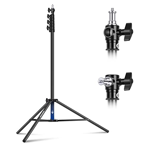 NEEWER 9.8ft/3m Air Cushioned Light Stand, Heavy Duty Metal Photography Tripod Stand with 1/4