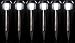 Brightest Stainless Steel Garden Solar Powered Stake Lights (Set of 6) | Weather Resistant | Wireless Outdoor Accent Light Kit | High Lumen LEDs | Best for Patio, Swimming Pool, Path & More (Bronze)