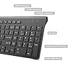 JOYACCESS-Wireless-Keyboard-Mouse-24G-Rechargeable-Slim-Keyboard-and-Mouse-with-Number-Pad-Ergonomic-Keyboard-for-Windows-PCSmart-TVLaptopApple-Mac-QWERTY-UK-Layout-Black Rechargeable Wireless Keyboard and Mouse, J JOYACCESS Full Size Ultra Thin Wireless Keyboard and Mouse, 2400 DPI Quiet…