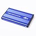HDE USB 2.0 Aluminum External Hard Drive Enclosure Case Supports 2.5-inch IDE/PATA Drives Up To 500GB (Blue)