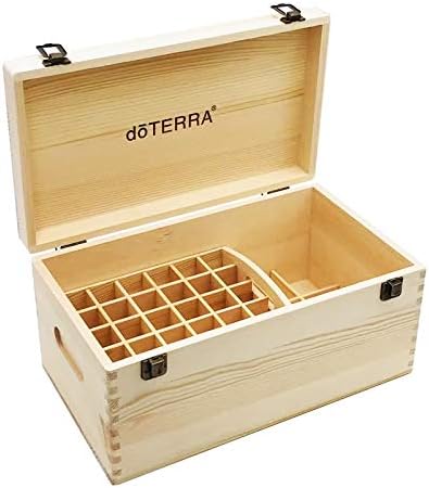 Essential Oil Storage Box Case with Handle 12-75 Slots Case Multi-Tray Organizer Aromatherapy Holds 25 5&10&15 ml Bottles (66 Slots)