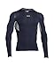 Under Armour Men's CoolSwitch Armour Long Sleeve Compression Shirt, Midnight Navy /Reflective, Large