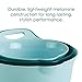 Rachael Ray Tools and Gadgets Mix and Measure Cooking / Baking Prep Set with Mixing Bowls, Measuring Cups, and Tools - 10 Piece, Light Blue and Teal