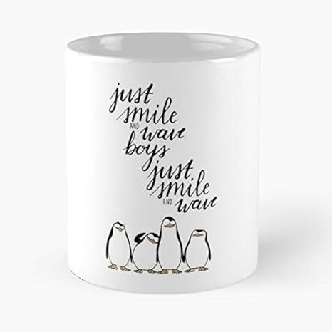 Mctel Just Smile And Wave Boys Madagascar Penguins Film Dreamworks Amazon De Kuche Haushalt