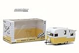 Shasta Airflyte 15' Camper Trailer White and Yellow for 1/24 Scale Model Cars and Trucks 1/24 by Greenlight 18235