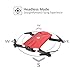 Holy Stone HS160 Drone with Camera, RC Quadcopter Foldable Drone with WiFi FPV 720p Camera Live Video for Beginners & Kids - Altitude Hold, One Key Start, APP Control and Portable Carrying Case, Red