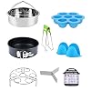 KOET Stoommand Rack 8 Stks voor Instant Pot Elektrische Snelkookpan Roestvrij Staal Accessoires Set voor Stomen Groenten…