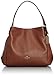 COACH Refined Pebble Leather Edie 31 Shoulder Bag in Light Gold/Saddle