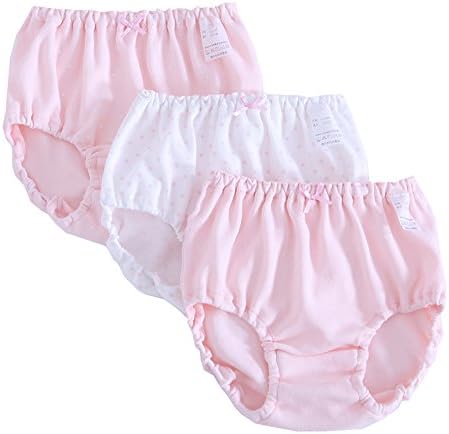 下着 キッズ 女の子 ショーツ 無地 ブリーフショーツ 女児用ショーツ 3枚組 蝶結び セット ピンク ブルー 90 100 110 1 130 140 150 160
