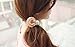 Meilliwish Pearl Flower Hair Elastic Ponytail Holder(B09)(Pink)