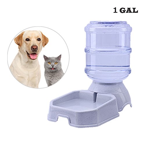 Septree Automatic Water Dispenser,Dog Bowl,Cat Waterer,Dog Water Fountain,Automatic Cat Waterer,Pet Dog Cat Water Bowl,Pet Automatic Waterer 1 Gal (Waterer Gray) - Thumbnail 4