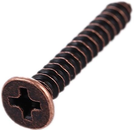 TheTimeBus 1-Inch-Length Wood Screws (Pack of 300, Red Bronze)