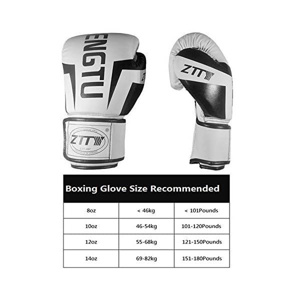 ZTTY Boxing Gloves Kickboxing Muay Thai Punching Bag MMA Pro Grade