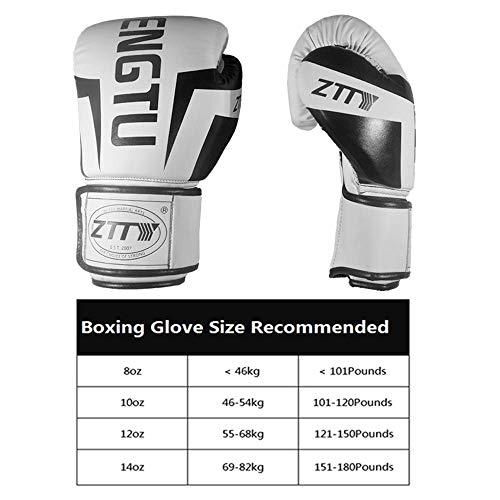 ZTTY Boxing Gloves Kickboxing Muay Thai Punching Bag MMA Pro Grade