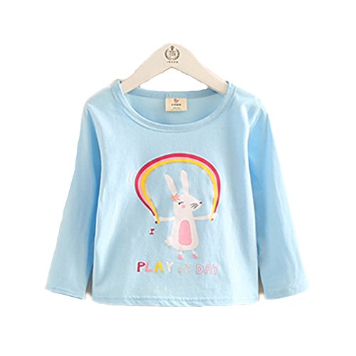 Fashion Little Girls' Cartoon Printed Long Sleeve T-shirt