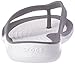 Crocs Women's Swiftwater Flip Flops | Sandals, Smoke/White, 8