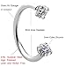 3PCS Surgical steel Horseshoe Hoop,Multi-functional Captive Ring for Nose Daith Lip Eyebrow Nipple Ear Cartilage Helix,Hypoallergenic Lead and Nickel Free- 16G 8mm (A- 3PCS:blue,red,white)
