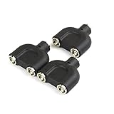 Elefront Flash Strobe PC Sync Triple Splitter Extension Adapter with Screw-Lock (pack of 3)