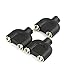 Elefront Flash Strobe PC Sync Triple Splitter Extension Adapter with Screw-Lock (pack of 3)