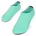 SHOESKISS Barefoot Water Skin Shoes Aqua Socks for Beach Swim Surf Yoga Exercise (4. XL(W:9.5-10.5, M:8.5-9.5), Mint)