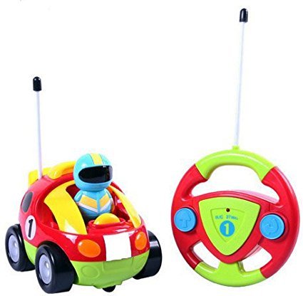 Cartoon R/C Race Car Radio Control Toy for Toddlers by Liberty Imports (ENGLISH Packaging)
