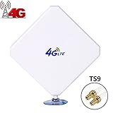 (Updated) 4G LTE Antenna TS9, Aigital 35dBi Dual Mimo TS9 Antenna GSM/3G High Gain Antenna Signal Booster with 6ft Cable Outdoor Antenna Mount for Huawei Netgear Vodafone Mobile Hotspot Router etc