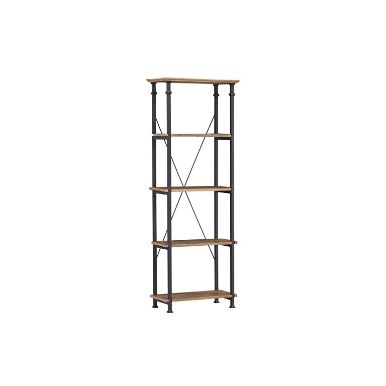 Homelegance Factory Modern Industrial Style Sofa Table, Rustic Brown