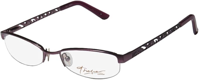 ladies half rim glasses