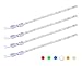 PryEU Blue (465-475nm) LED Strip Lights 12V Waterproof for Auto Car Truck Boat Motorcycle Interior Lighting 12'' 30CM 3528 SMD UL Listed Pack of 4