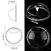 kathson Home Decoration Pot Wall Hanging Mount Bubble Aquarium Bowl Fish Tank Aquarium(White,7.6in H:3.6in) (White)