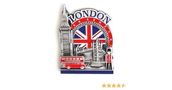 Imán de Nevera de Metal de diseño Exclusivo Londres Reino Unido ...