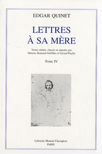 Lettres à sa mère