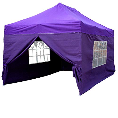 DELTA Canopies 10'x15' Pop up Canopy Wedding Party Tent Gazebo EZ Purple - F Model Commercial Frame