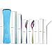 KISSWILL Travel Utensils with Case, Healthy & Eco-Friendly 8 Pieces Rainbow Color Travel Silverware for Hiking Traveling Camping or Lunch Box, Portable Utensil Set, Dishwasher Safe