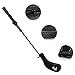 Aeola Golf Club Headcovers, Zipper headcovers for Golf Clubs Iron Covers with Interchangeable Number Tag, Black - 10Pcs