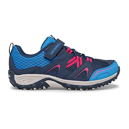 Merrell Trail Chaser Hiking Sneaker, Navy/Turq, 11 US Unisex Big