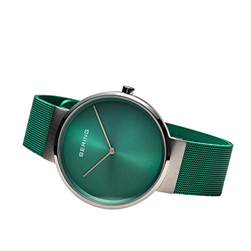 BERING-Time-Unisex-Slim-Watch-14539-808-39MM-Case-Classic-Collection-Stainless-Steel-Strap-Scratch-Resistant-Sapphire-Glass-Minimalistic-Designed-in-Denmark