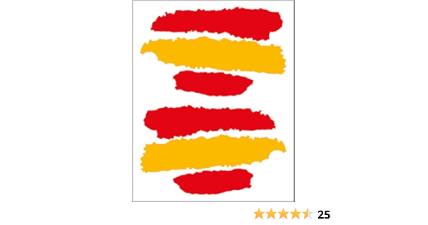 Artimagen Pegatina Bandera Trazos España 2 uds. 65x40 mm ...