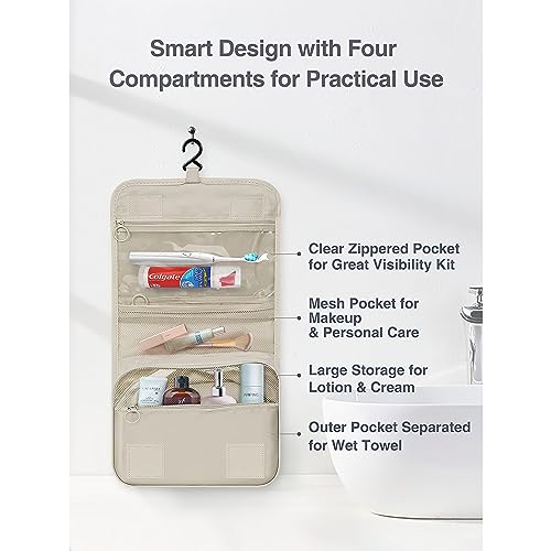 VOSRTDSV Cute Travel Makeup Bag,Portable Toiletry Make up Organizer Cosmetic Bags for Women,3PC Toiletries accessories Travel Accessories Dorm Room Toiletry Bag