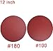 10 PCS 12-Inch NO-Hole PSA Aluminum Oxide Sanding Disc, Self Stick(5 Each of 100 180)