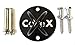 CoreX CoreMount. Bodyweight Strap and Resistance Training Wall Mount. Fitness Anchor. Wall Anchor. (Black)