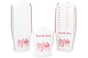 DHG PROFESSIONAL Chinese Take Out Boxes, Party Favor and Food Pail, Size 8 oz, Case Pack of 360