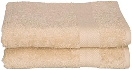 100% cotton towel set, 2 piece Bath Sheet Set, Turkish Towels, Quick Dry, Super Soft, Absorbent, machine washable, 35"x70" (beige, 2 pc set)