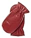 Pratt and Hart Park City Women’s Rabbit Fur Lined Mittens Size L Red
