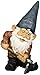 Design Toscano QM24337001 Garden Gnome Statue - Bulldoze The Dirty Hoe - Outdoor Garden Gnomes - Funny Lawn Gnome Statues,Multicolored