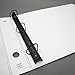Keepfiling 14 x 11 Landscape 3-Ring Binder, 1.5 inch D-Rings with Secure Rubber Band Closure